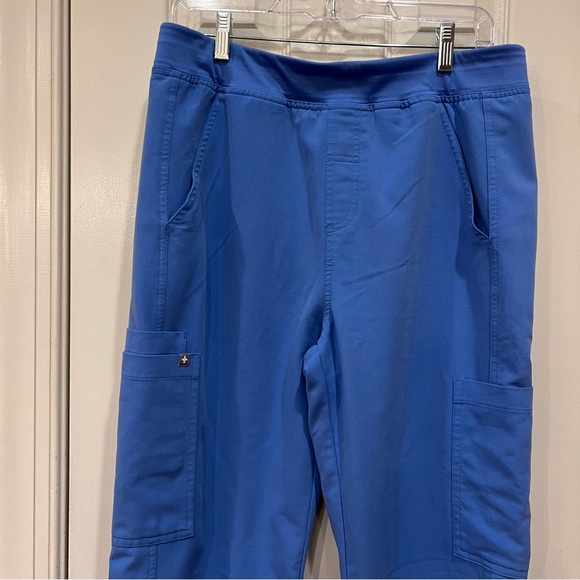 Figs Scrub Set Men's Ceil Blue Medium Leon Three Pocket Top Axim Cargo - Picture 8 of 11